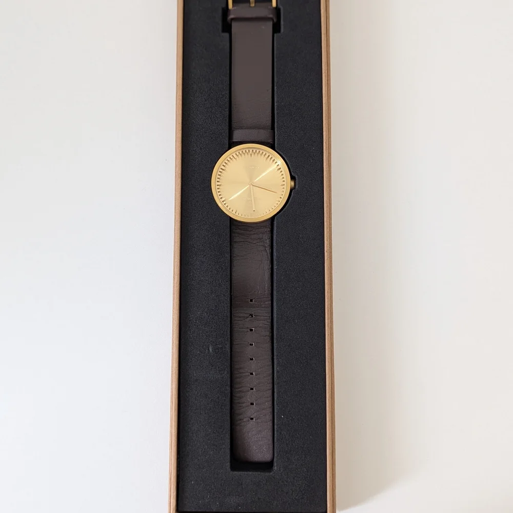 Piet Hein Eek X LEFF Amsterdam Gold and Brown Watch - Picture 2 of 13